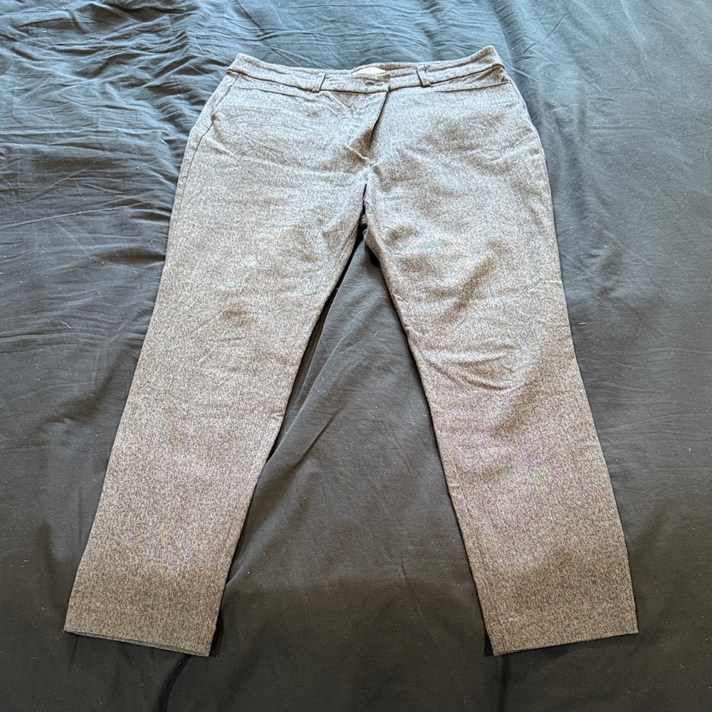 LOFT Elegant Gray Trousers